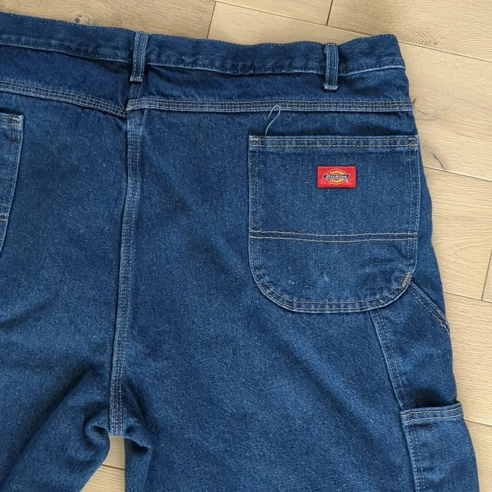 46x29 Dickies Blue Denim Jeans Casual Basic Quality Heavy Duty Carpenter